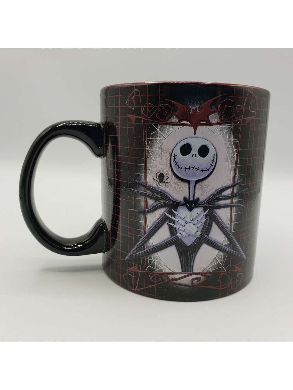 Disney Jack Skellington Coffee Mug 20oz Nightmare Before Christmas Black Cup Tea